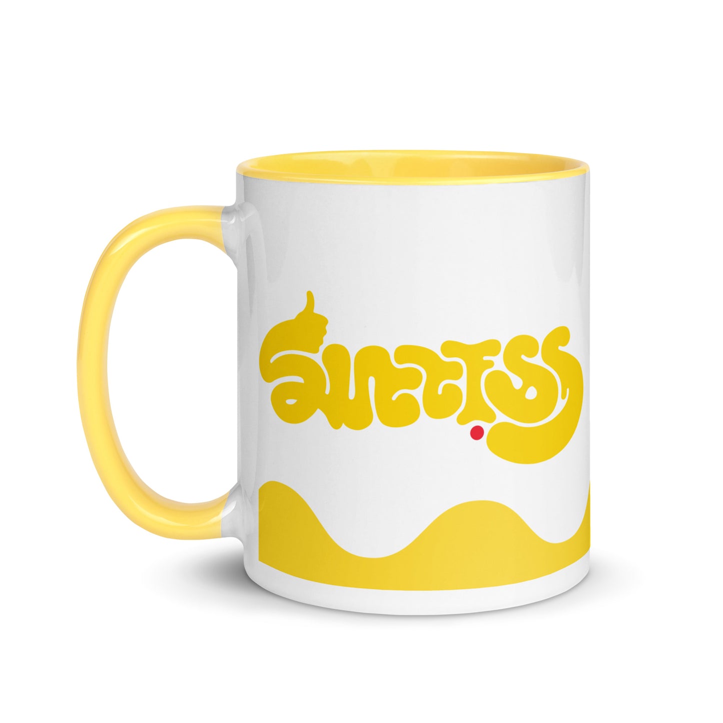 success-ambigram-mug-with-colour-inside___Yellow-11oz