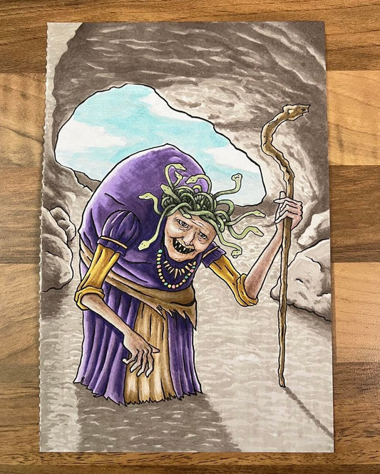 Gorgon Alcohol Marker Original Artwork