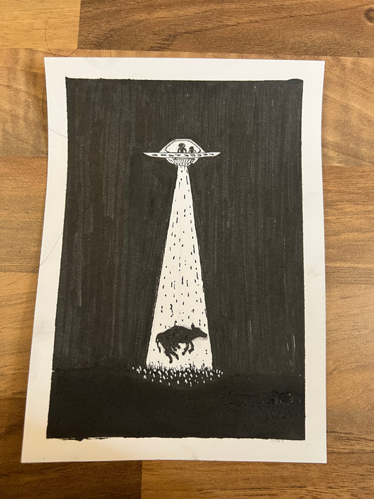 To the Moooon Ink Original Artwork