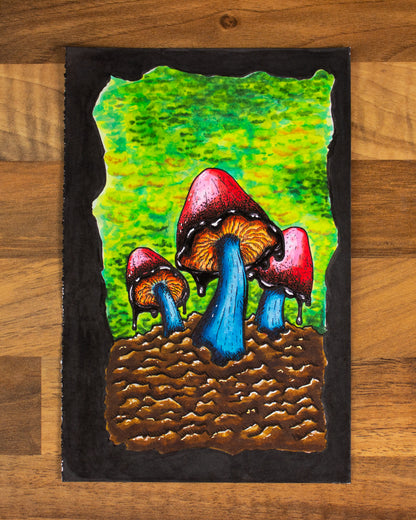Mushroom Alcohol Marker Original Artwork