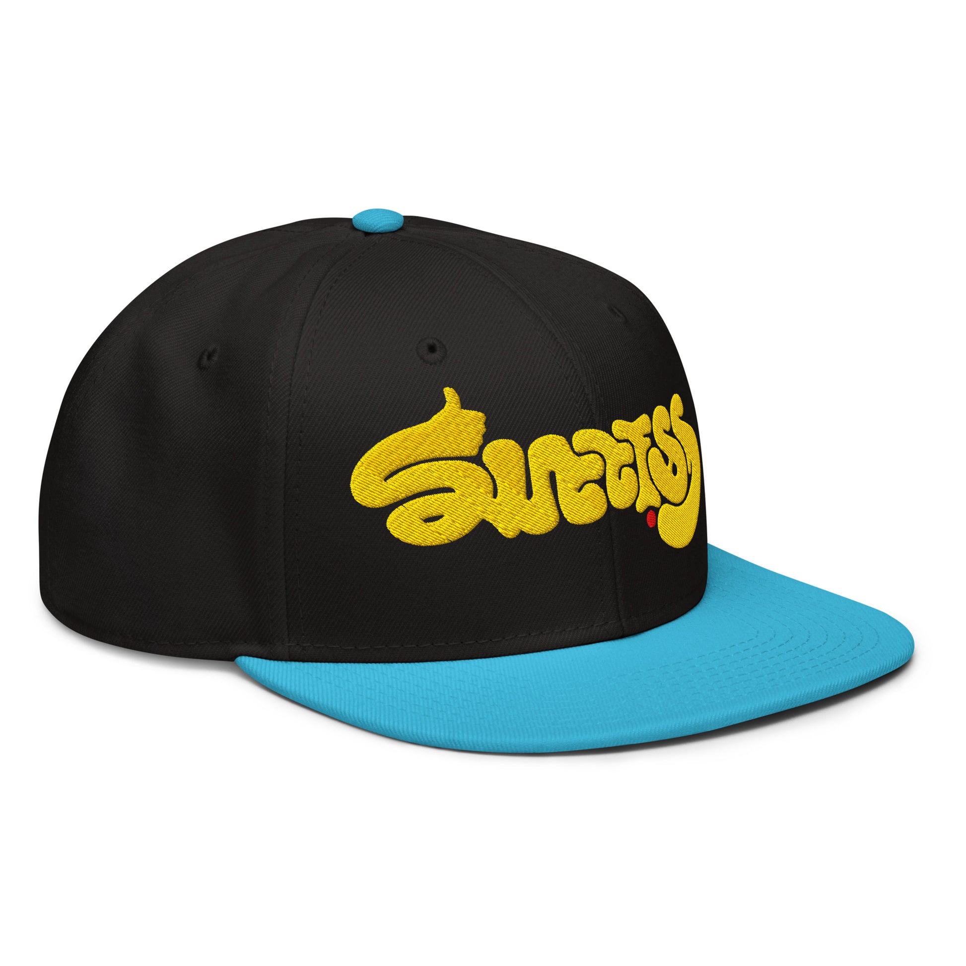 success-ambigram-snapback-hat___aqua-blue-black-black