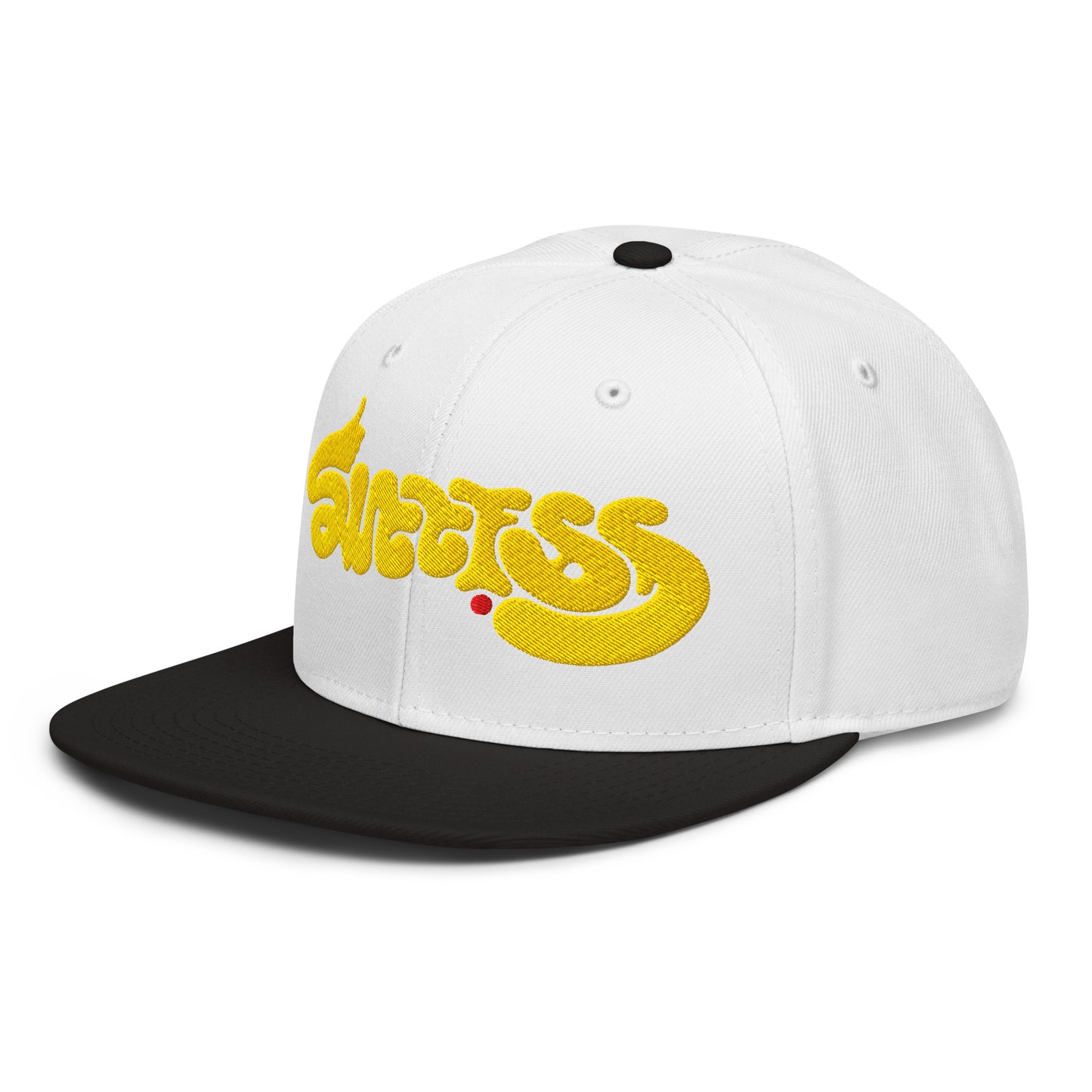 success-ambigram-snapback-hat___black-white-white