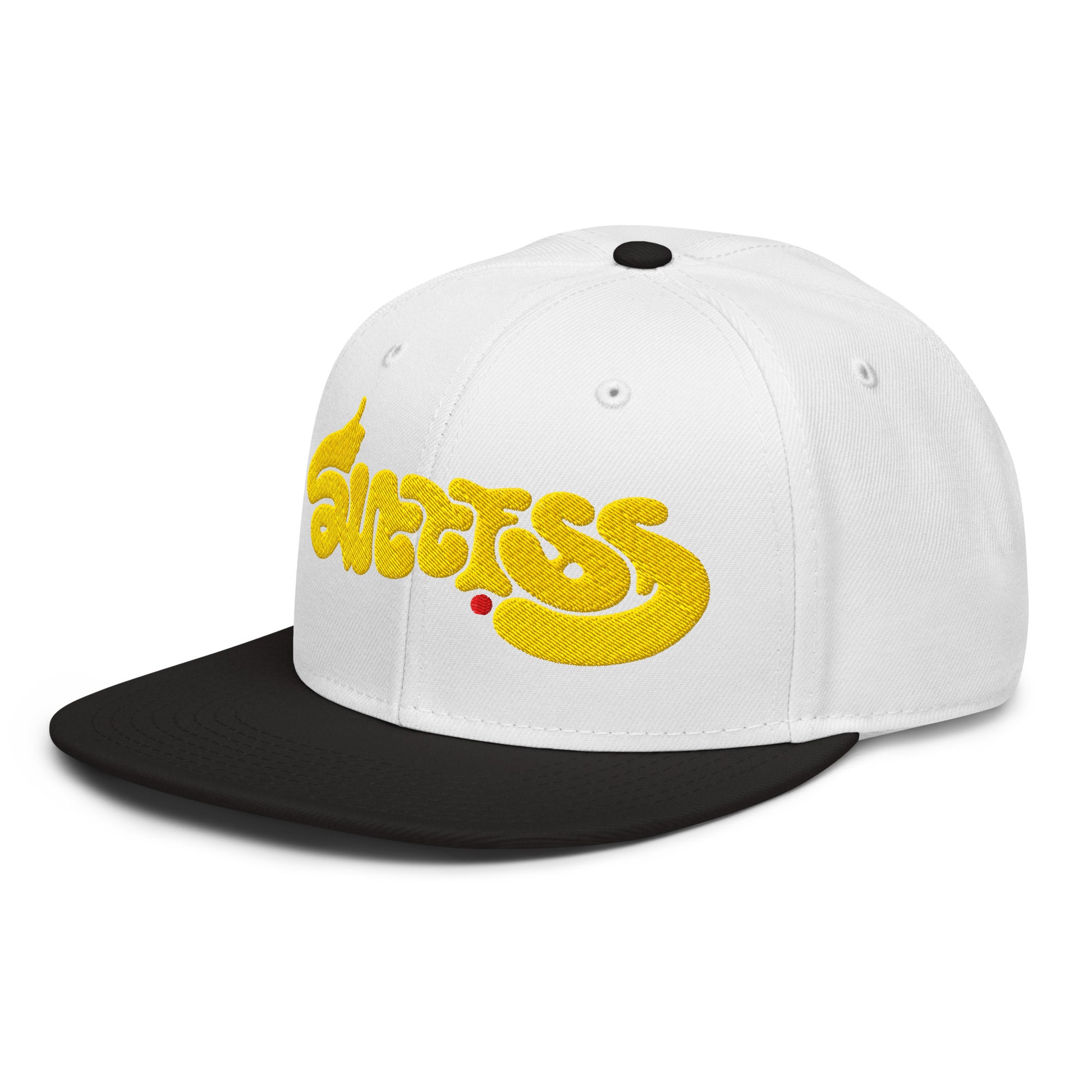 success-ambigram-snapback-hat___black-white-white