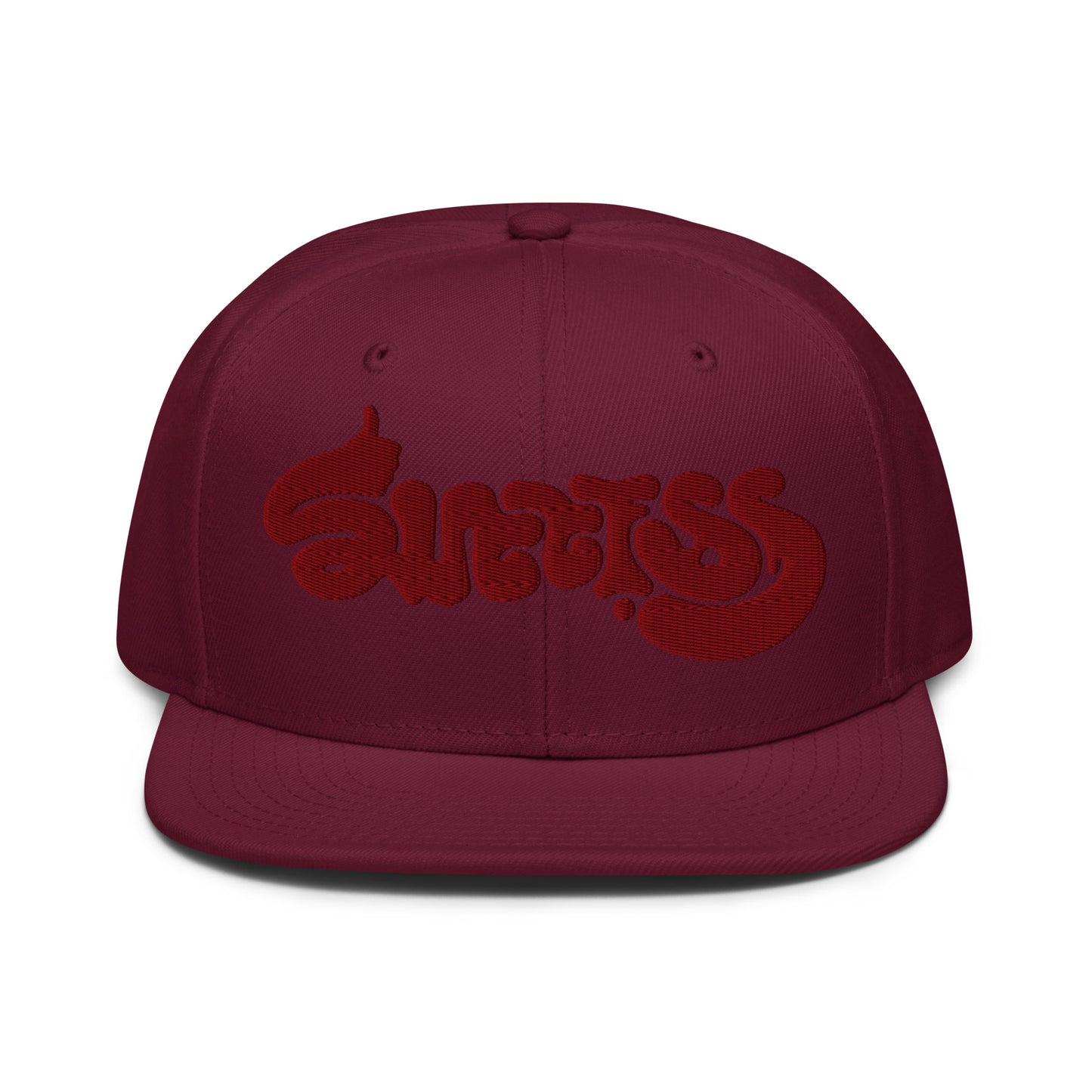 success-ambigram-stealth-snapback-hat___maroon