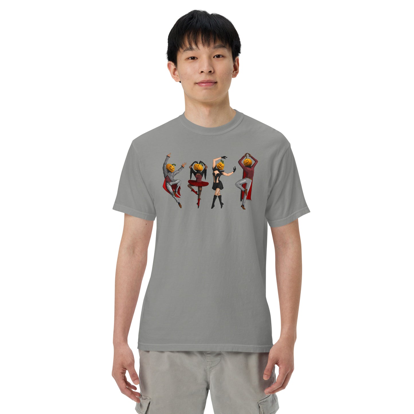 pumpkin-village-people-t-shirt-1___Grey