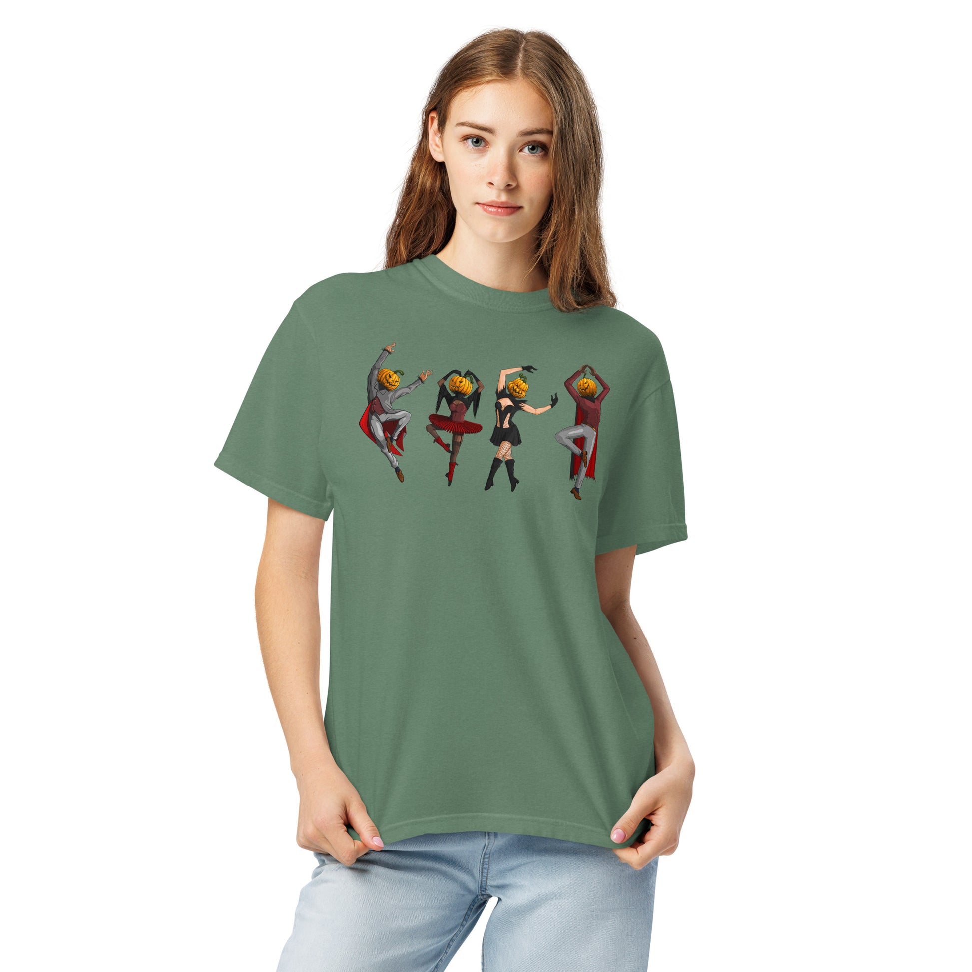 pumpkin-village-people-t-shirt-1___Green