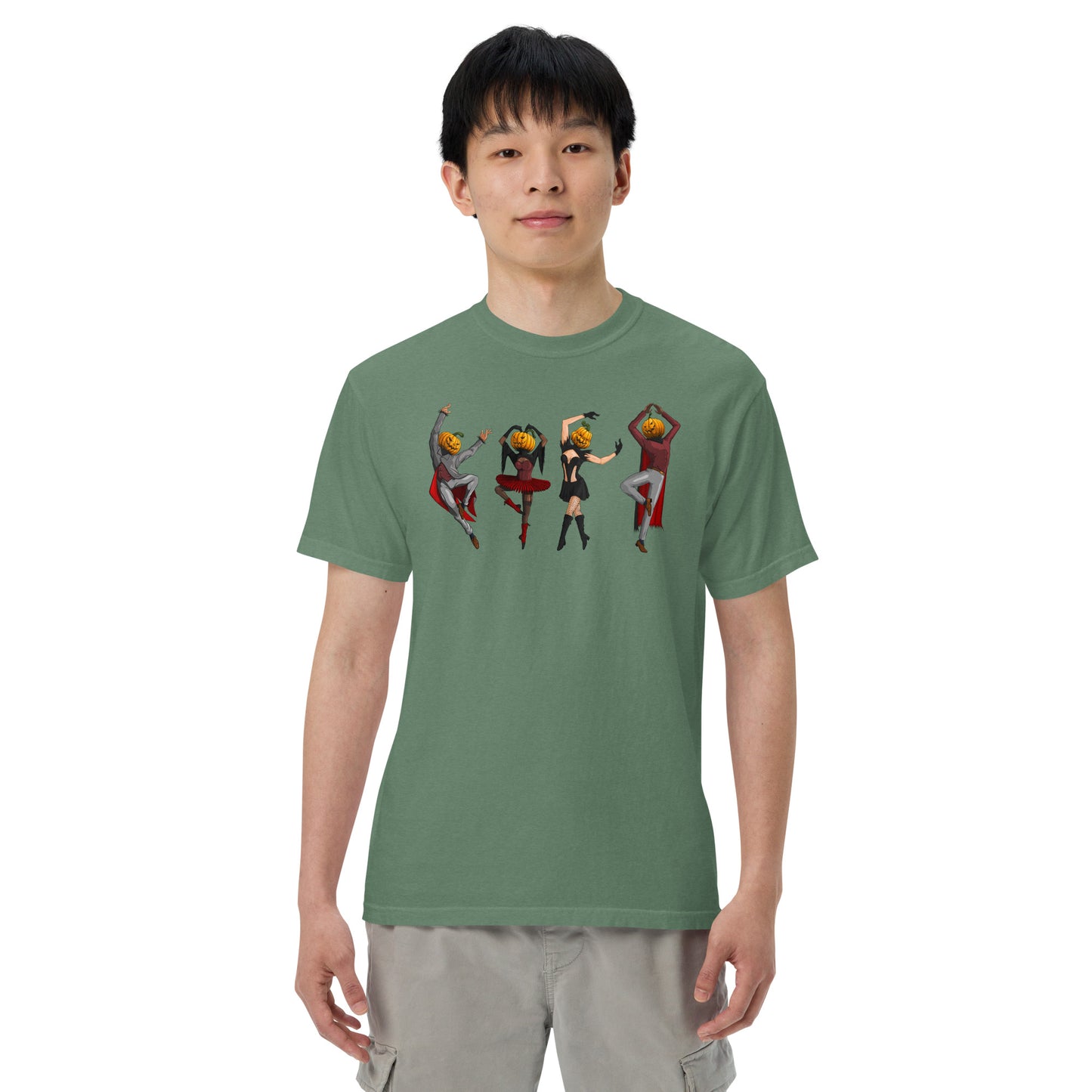 pumpkin-village-people-t-shirt-1___Green