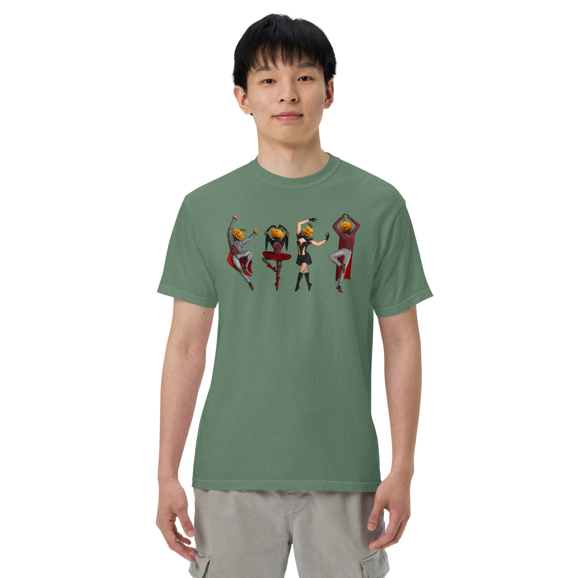 pumpkin-village-people-t-shirt-1___Green