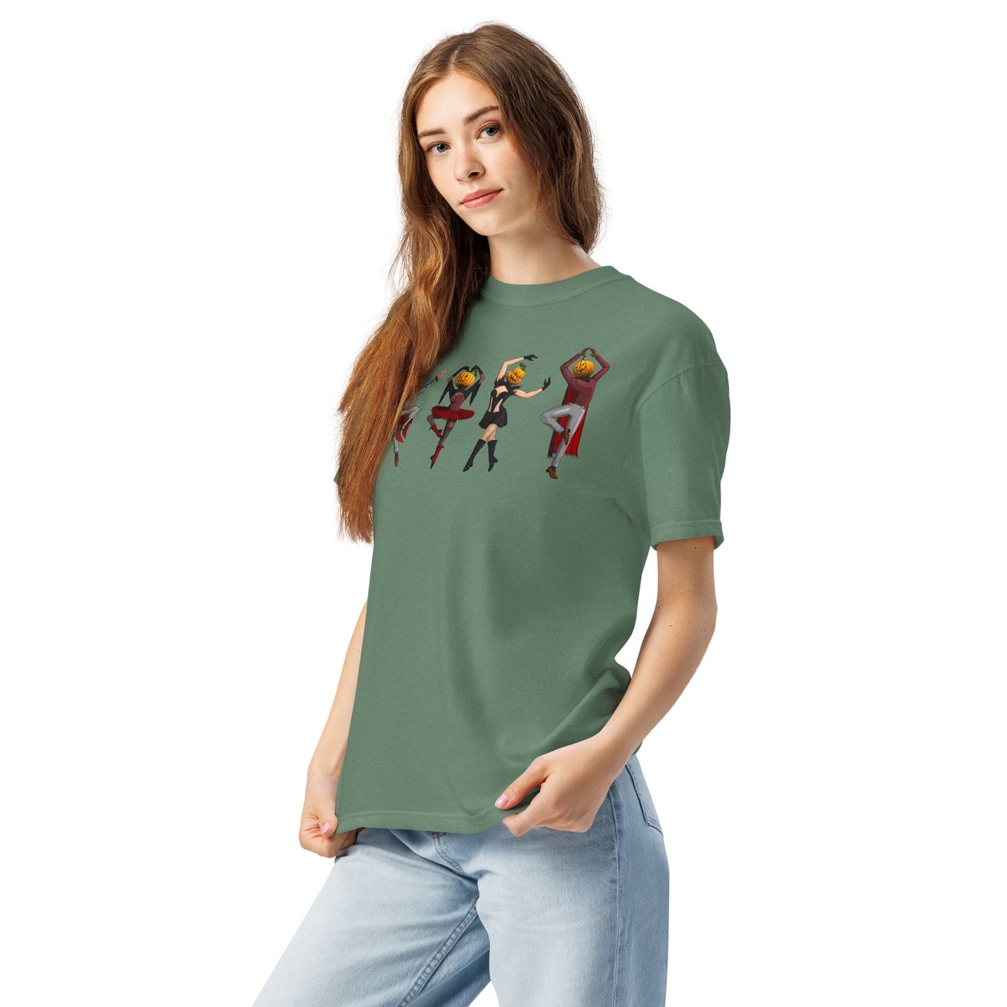 pumpkin-village-people-t-shirt-1___Green