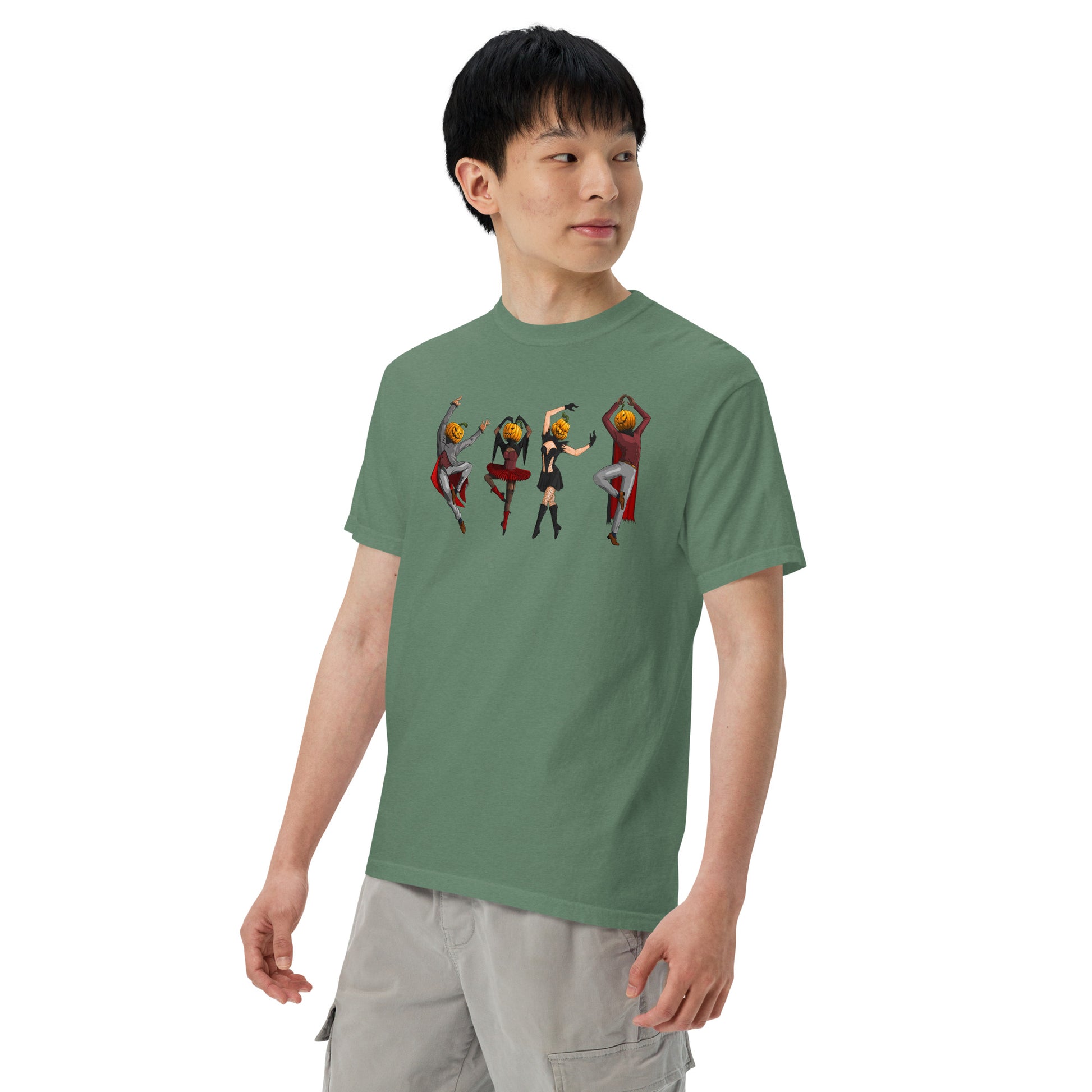 pumpkin-village-people-t-shirt-1___Green