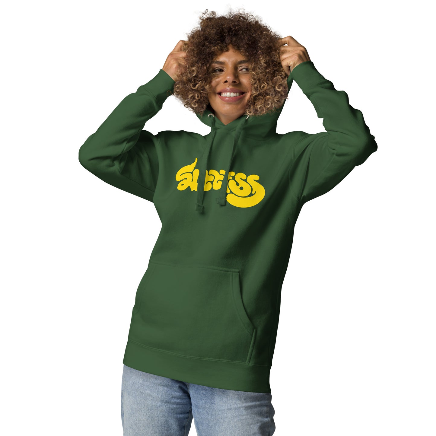 unisex-hoodie___Forest-green