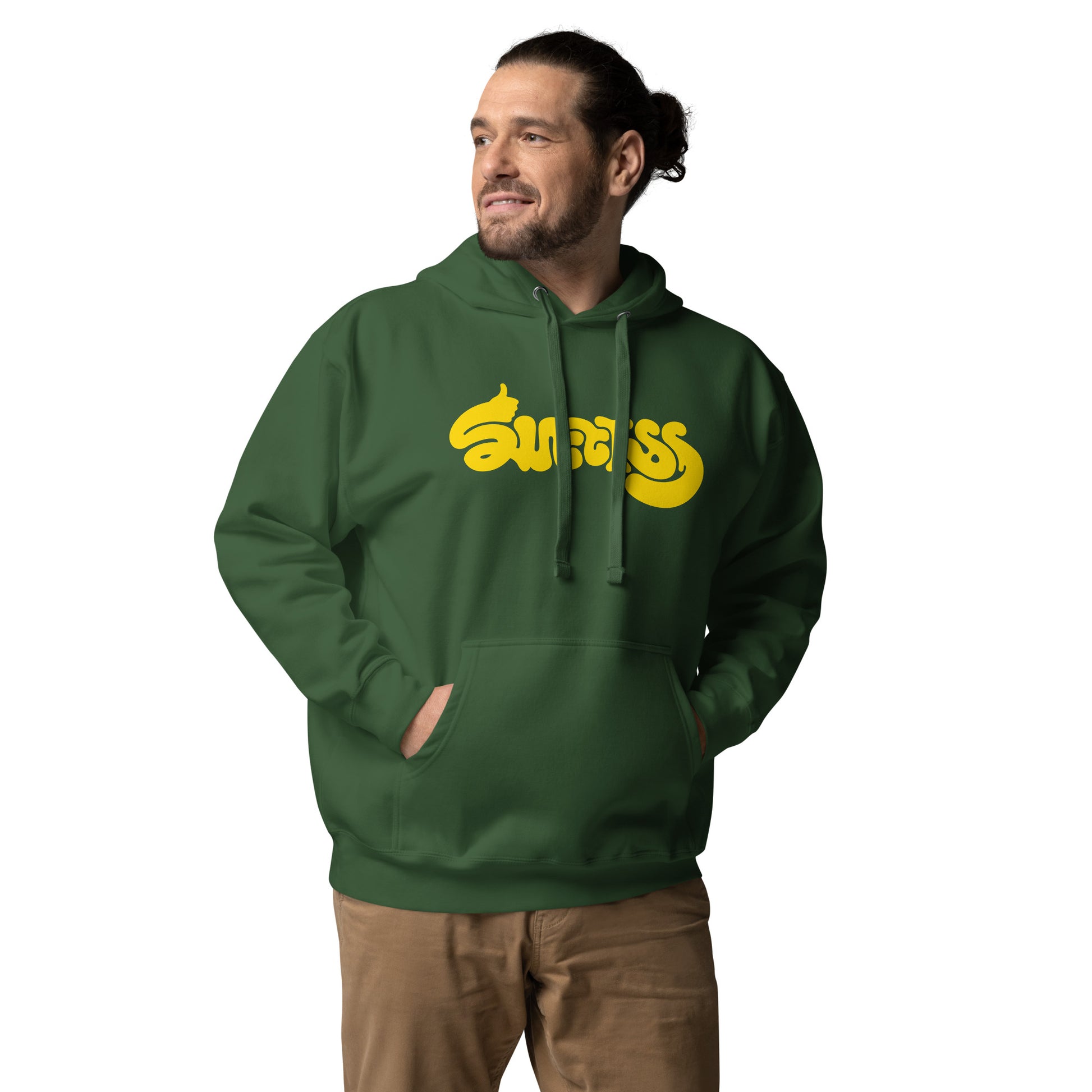 unisex-hoodie___Forest-green