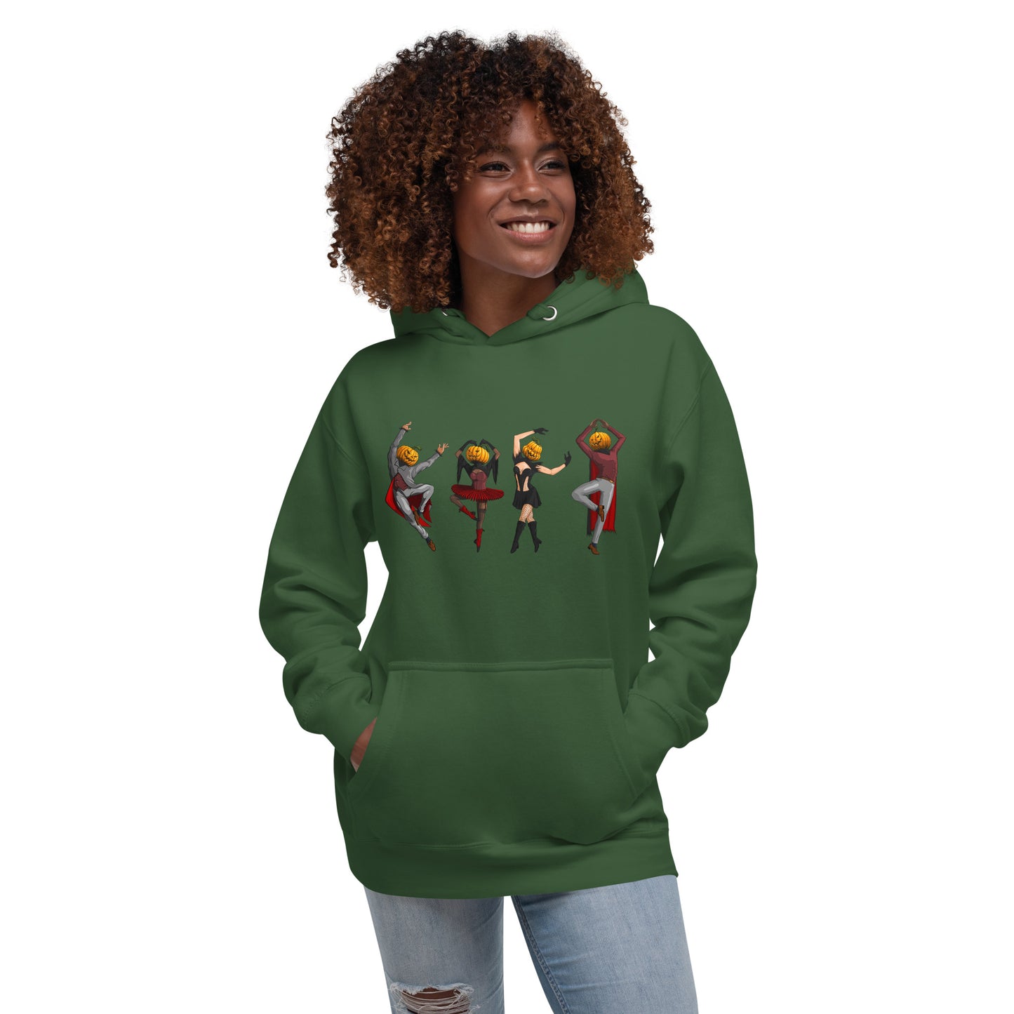 pumpkin-village-people-hoodie-1___Forest-green