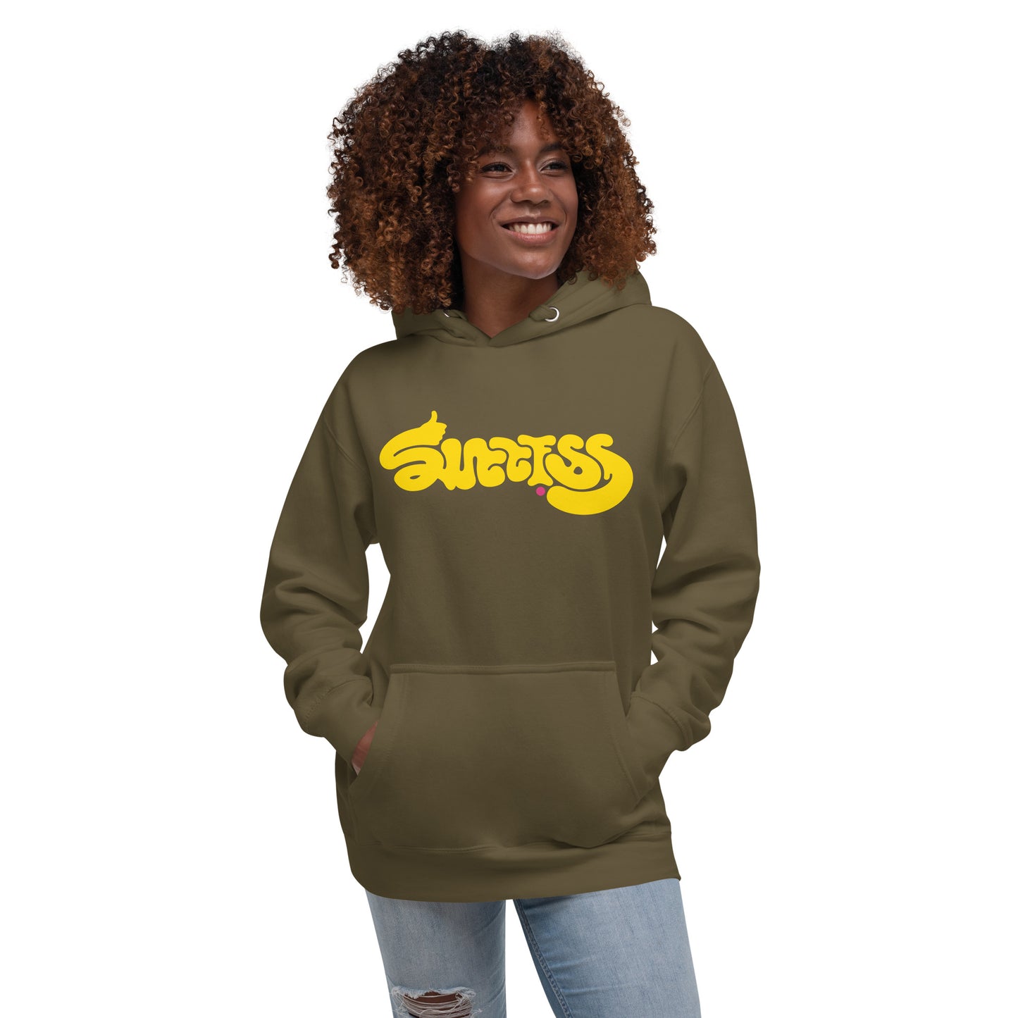 unisex-hoodie___Military-green