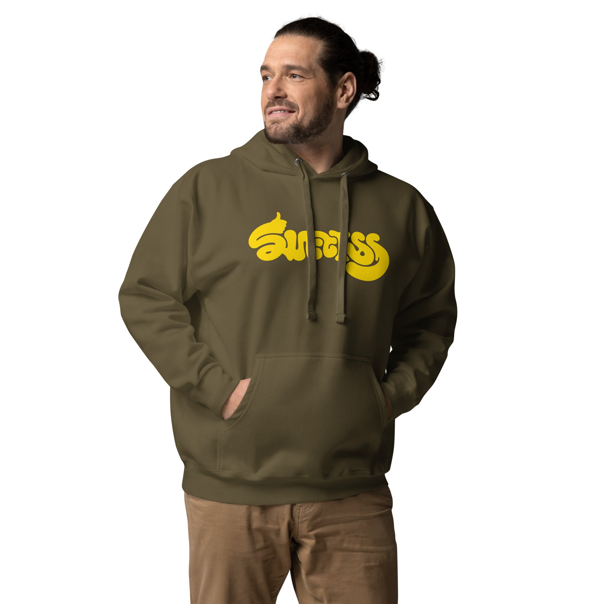 unisex-hoodie___Military-green