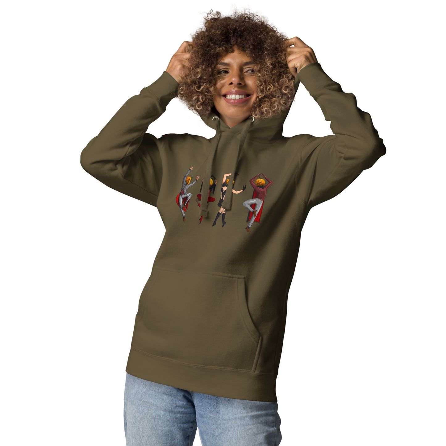 pumpkin-village-people-hoodie-1___Military-green