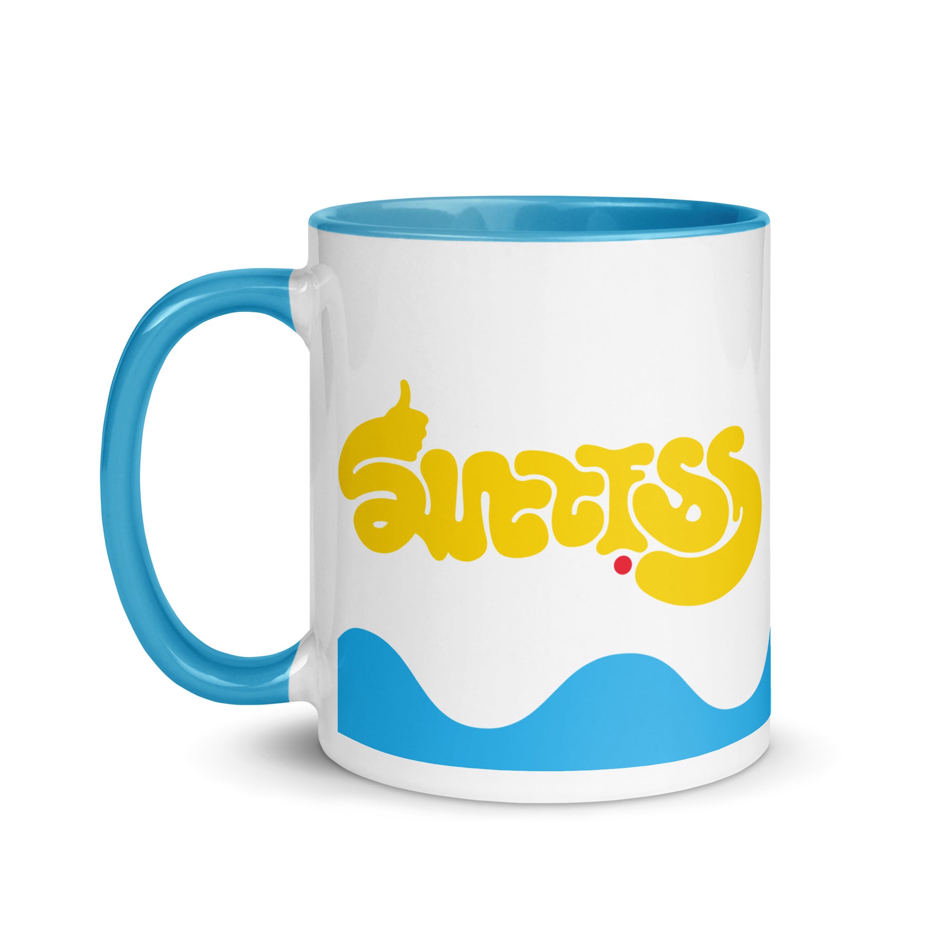 success-ambigram-mug-with-colour-inside___Blue-11oz