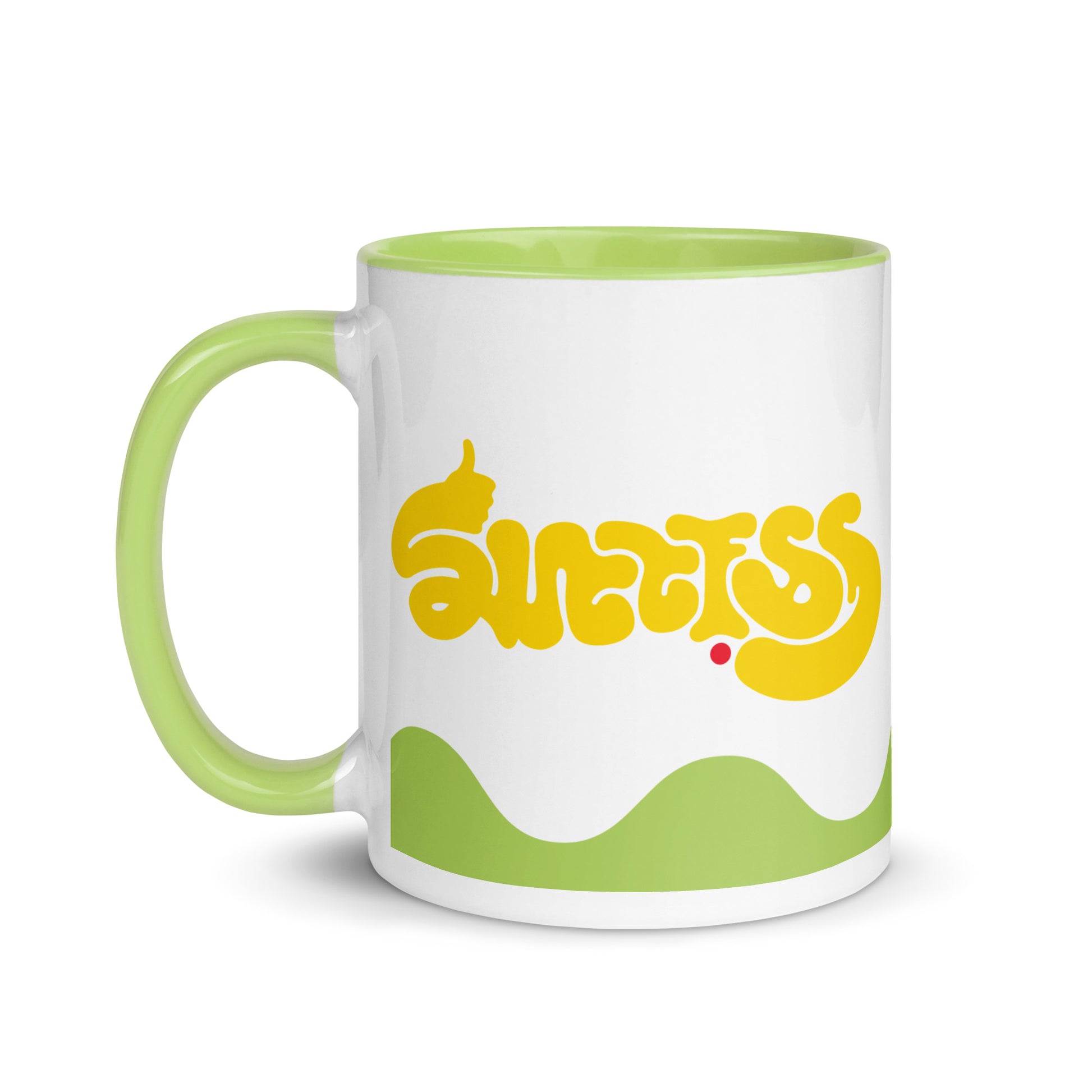 success-ambigram-mug-with-colour-inside___green-11oz