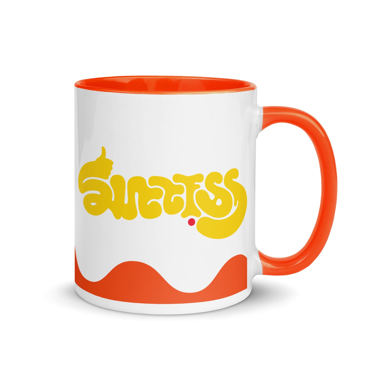 success-ambigram-mug-with-colour-inside___orange-11oz