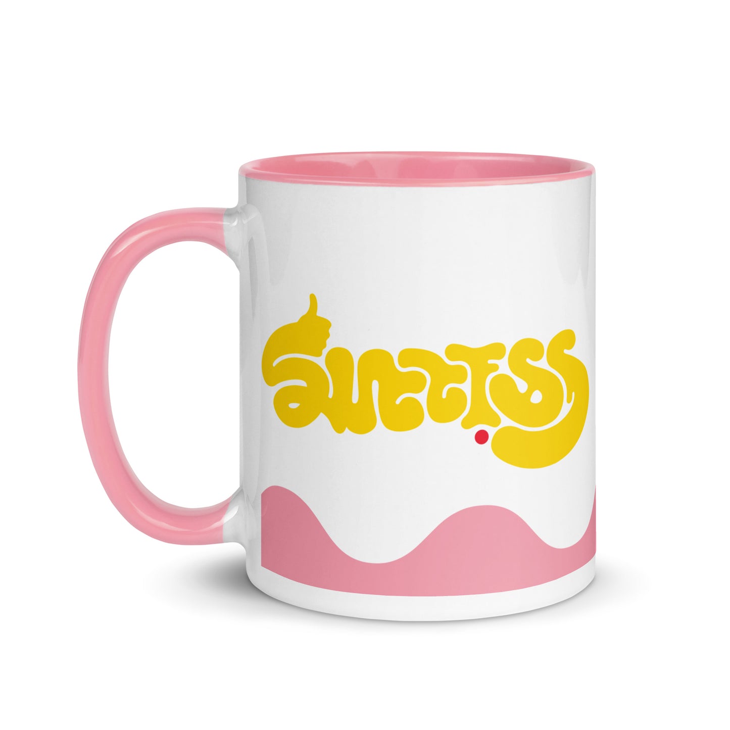 success-ambigram-mug-with-colour-inside___pink-11oz